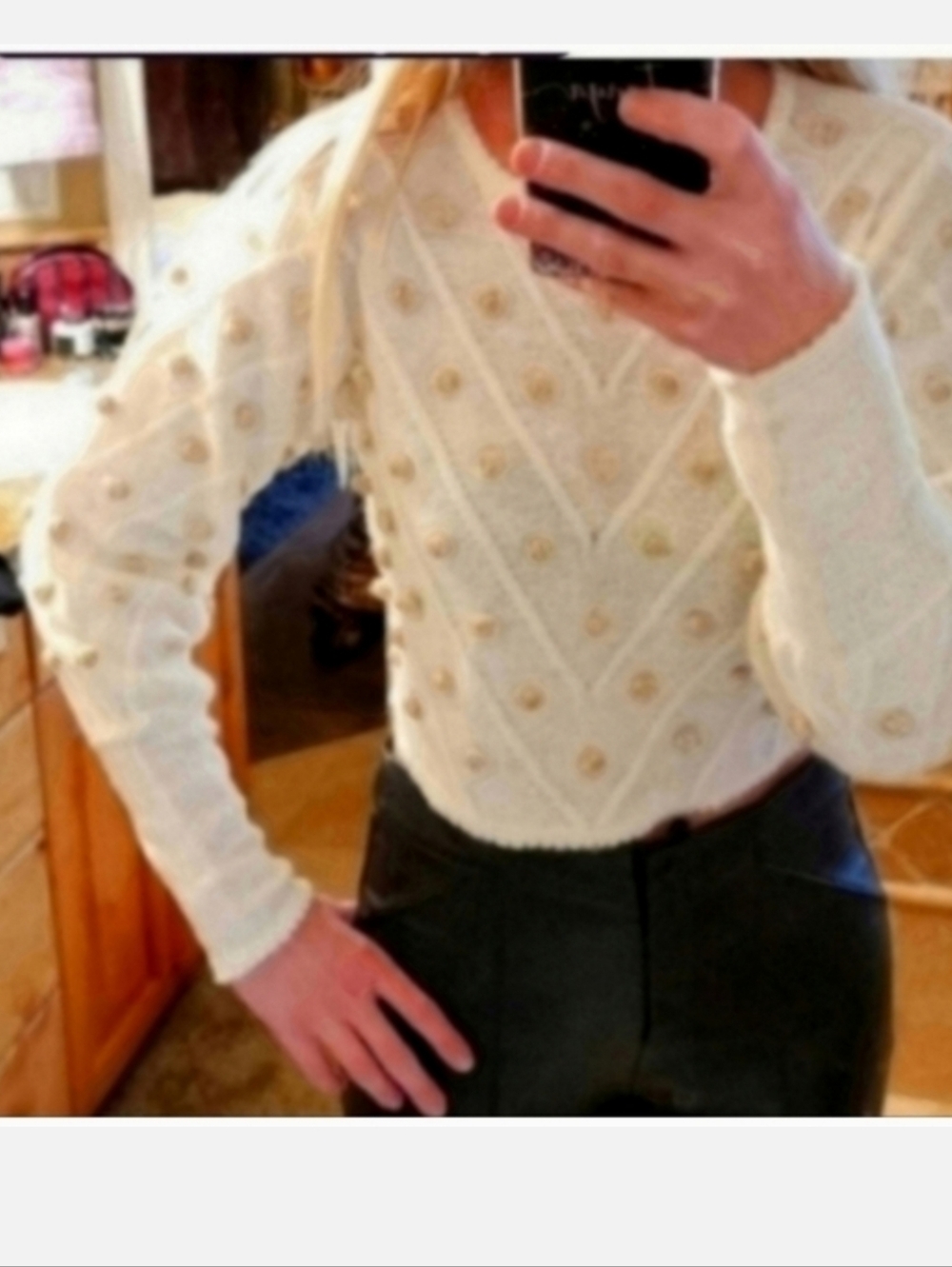 Zimmermann white sweater size XS